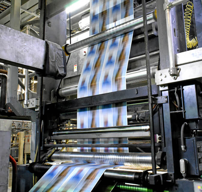 Commercial printing press creating catalogs