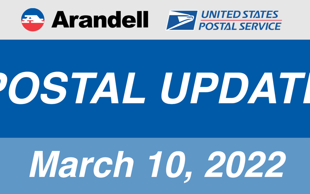 Arandell Postal Update – Senate & House Pass Postal Reform Bill